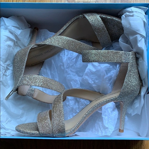 Antonio Melani gold high heels - Picture 1 of 5